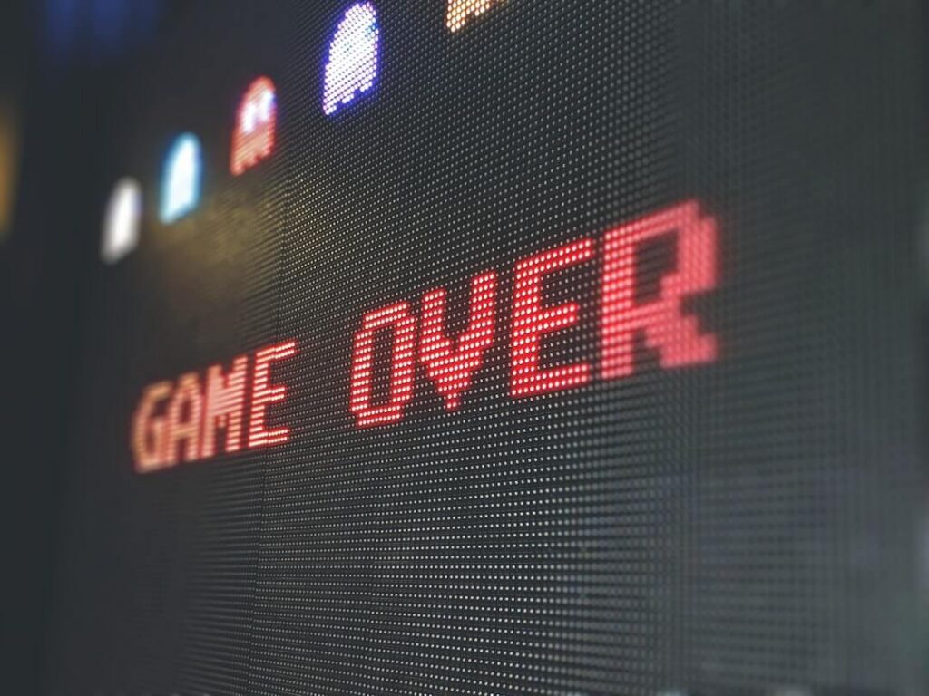 game over sign