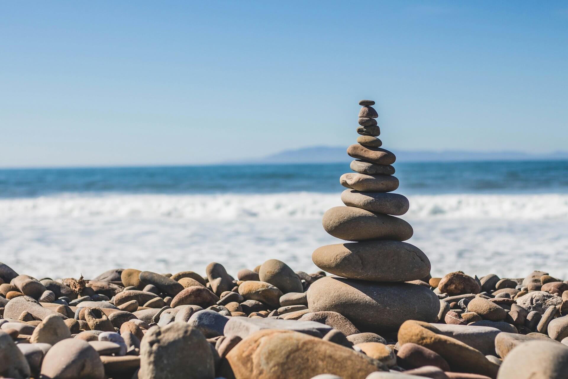 rocks on a beach