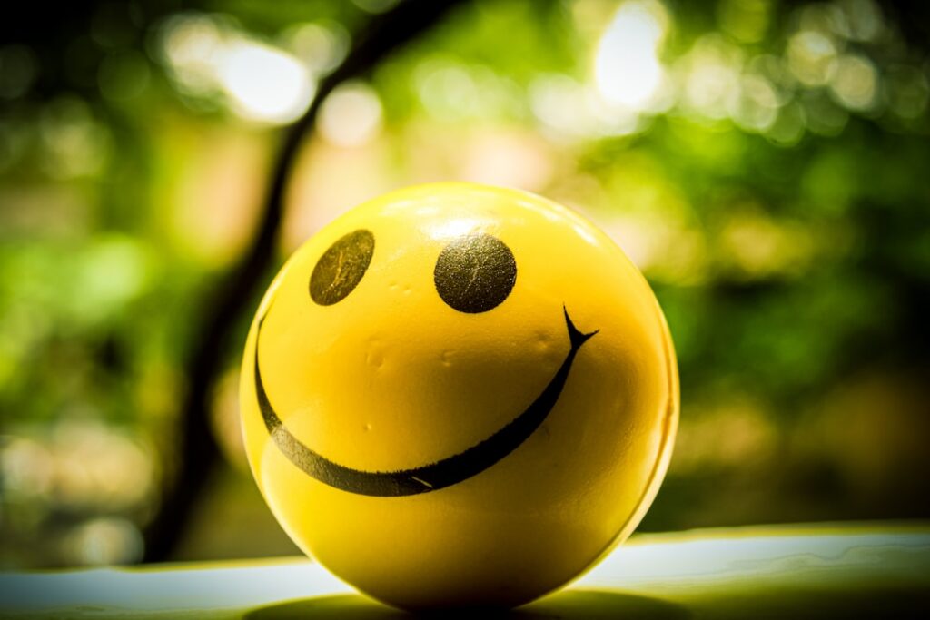 smiling ball toy